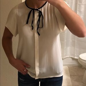 Zara Black & White Top